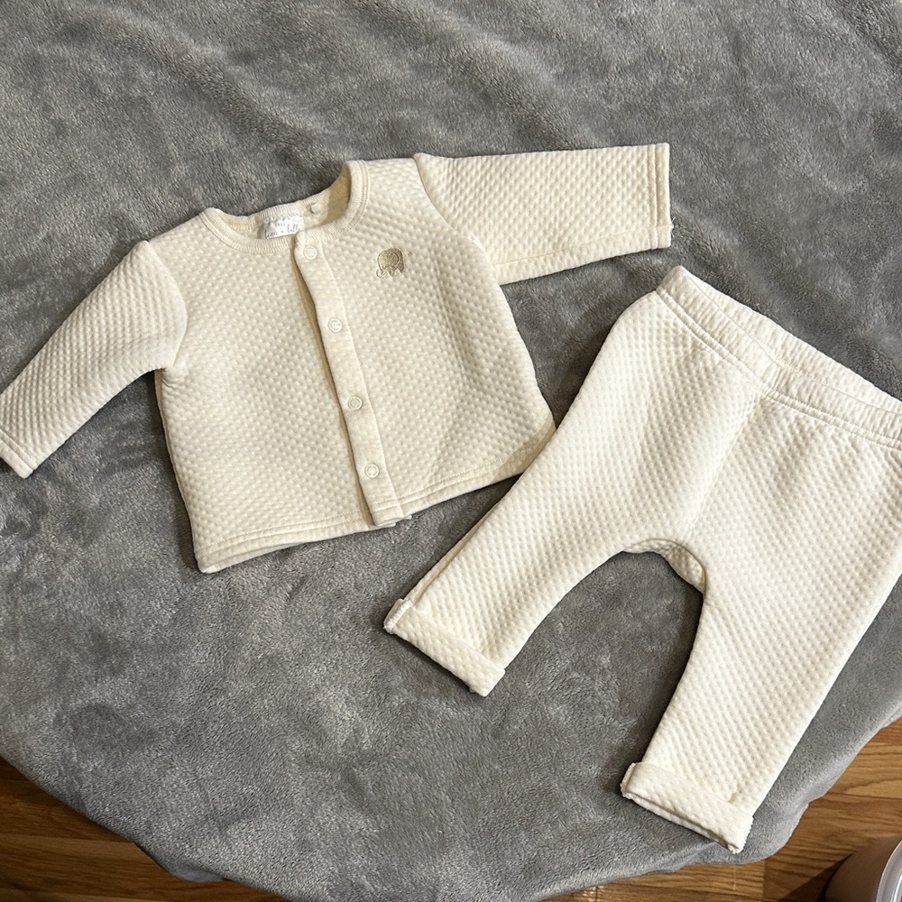 Cream Kids Matching Set